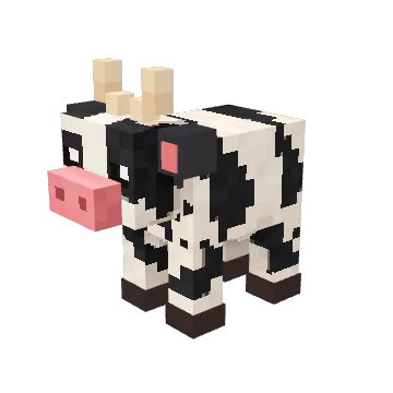Classic, a basic voxel cow from Moonch.io
