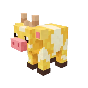 Butter, a basic voxel cow from Moonch.io
