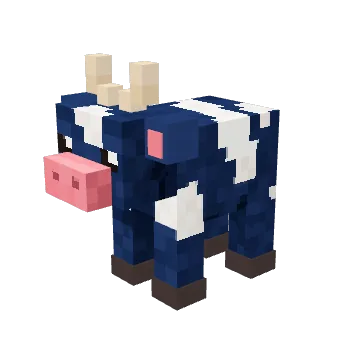 Navy, a basic voxel cow from Moonch.io