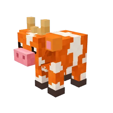 Tangerine, a basic voxel cow from Moonch.io