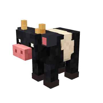 Black Gold, a classic voxel cow from Moonch.io