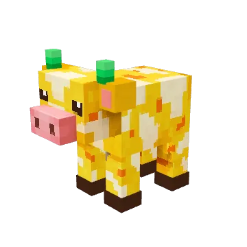 Emerald, a classic voxel cow from Moonch.io