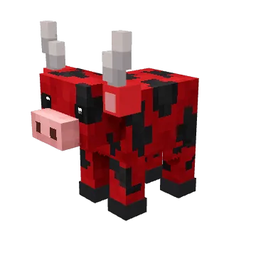 Ruby Silver, a classic voxel cow from Moonch.io