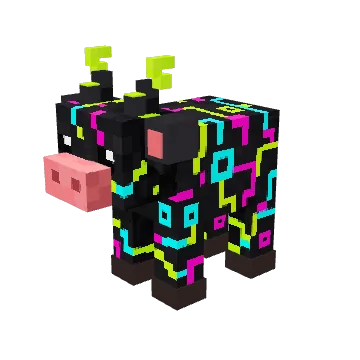 Cyber Acid, a legend voxel cow from Moonch.io